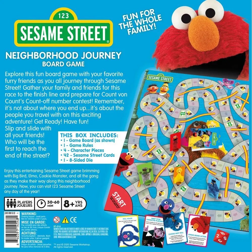 Sesame Street Neighborhood Journey Board Game - Calendars.com
