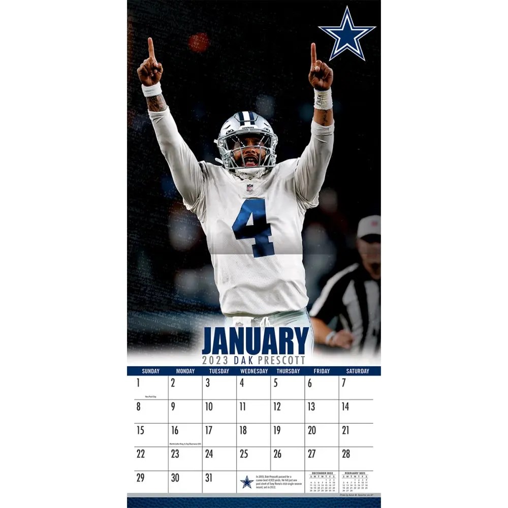 Prescott Academic Calendar 2024 NFL Dak Prescott 2023 Wall Calendar