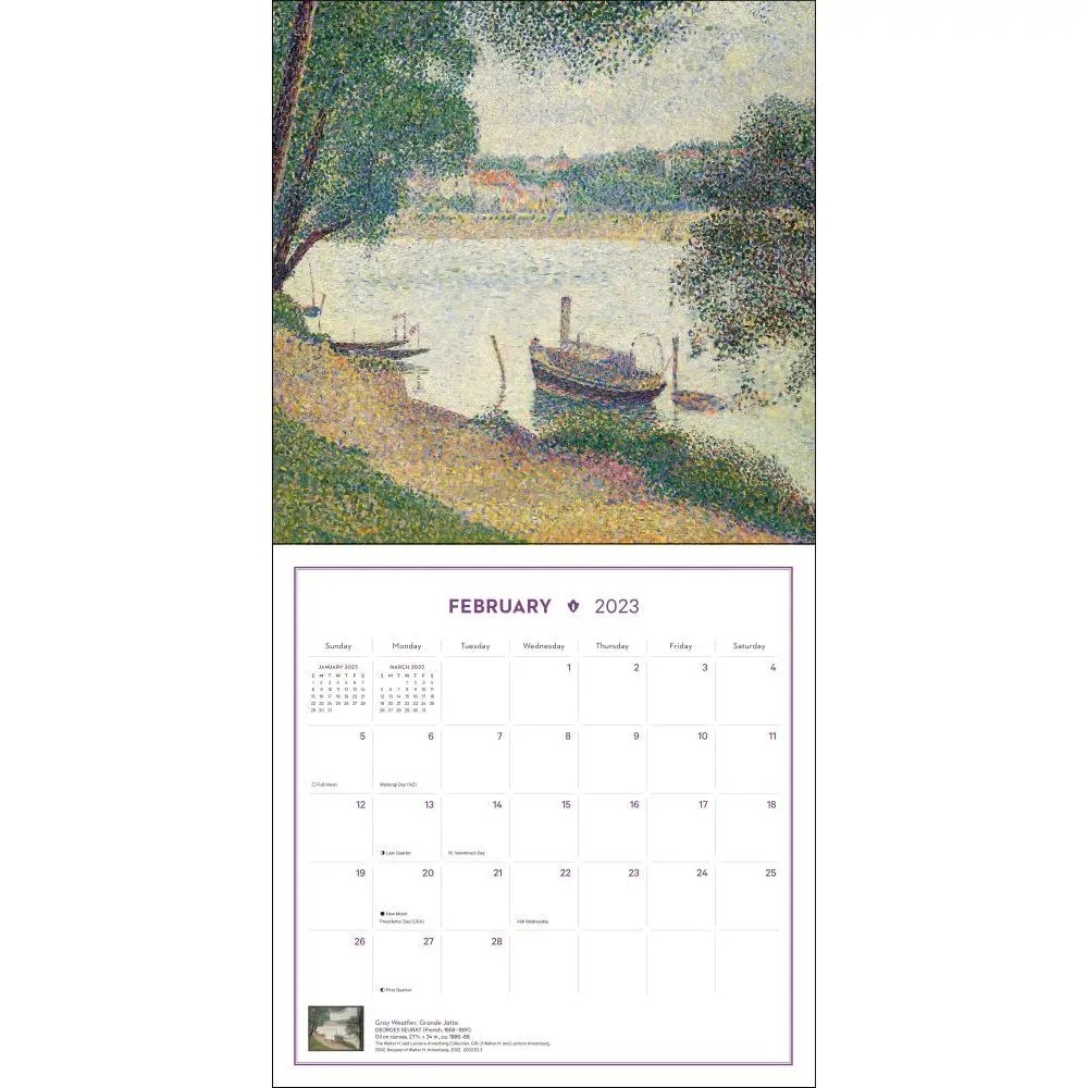 Impressionism and PostImpressionism 2023 Wall Calendar