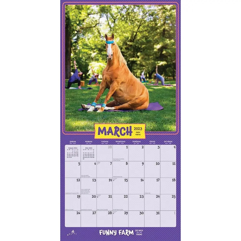 Avanti Funny Farm 2023 Wall Calendar