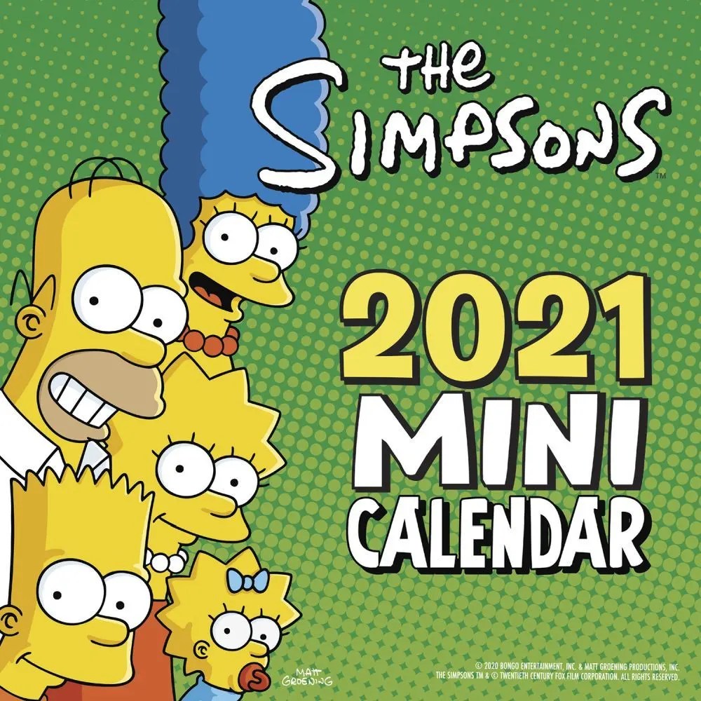 Simpsons Mini Wall Calendar