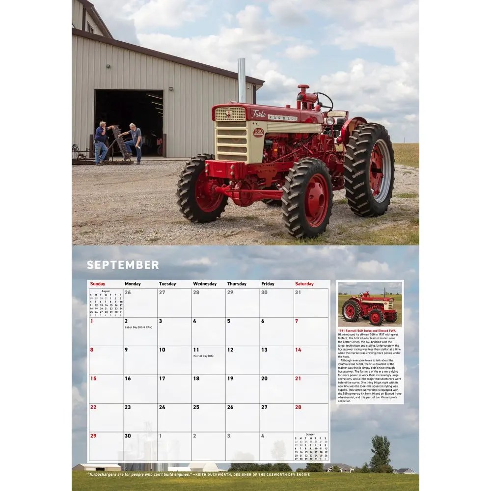 Farmall Tractors 2024 Wall Calendar