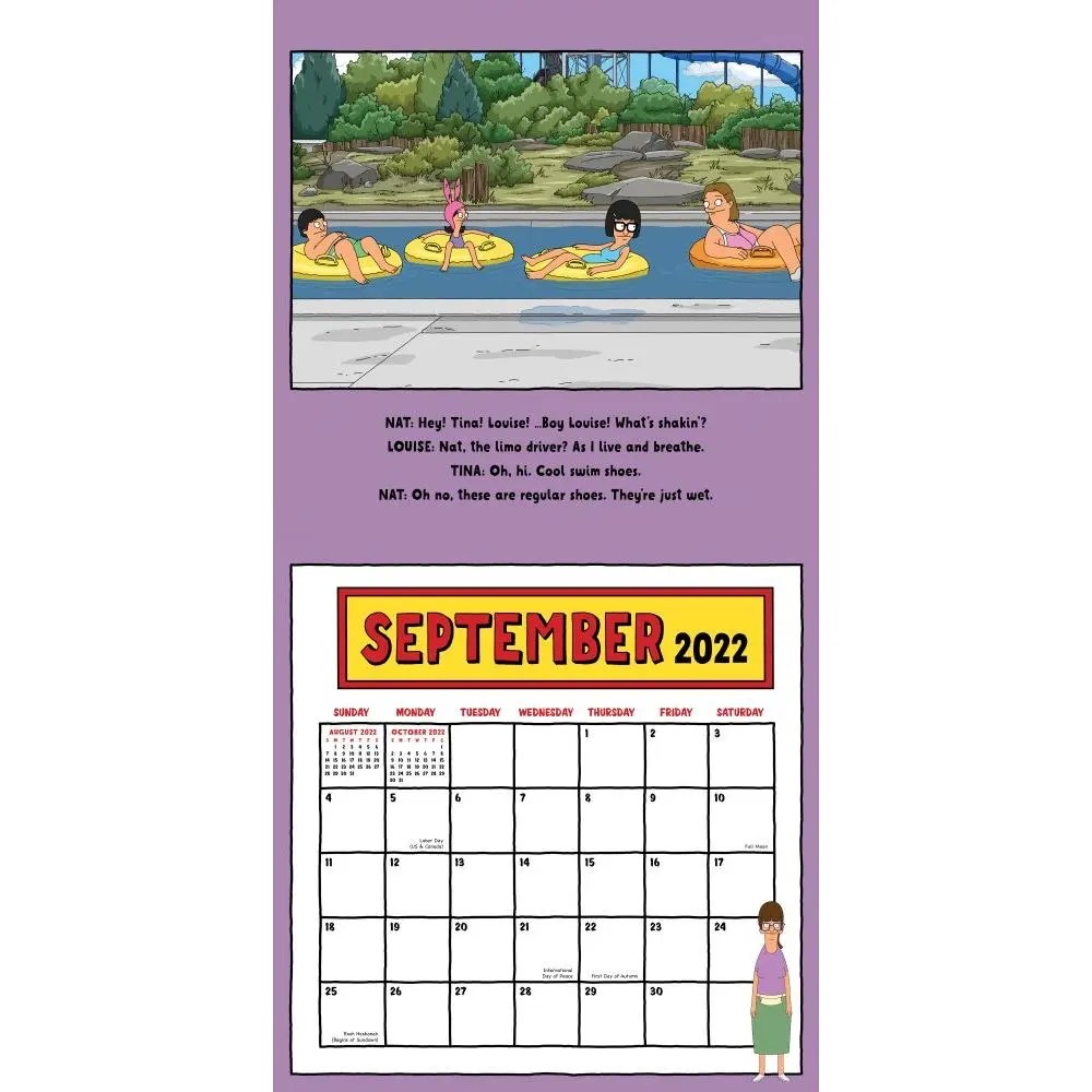 Bobs Burgers 2022 Wall Calendar