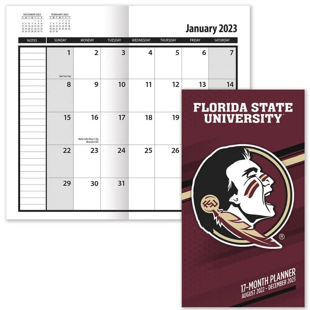fsu 2023 calendar Florida State Seminoles 2023 17Month Pocket Planner