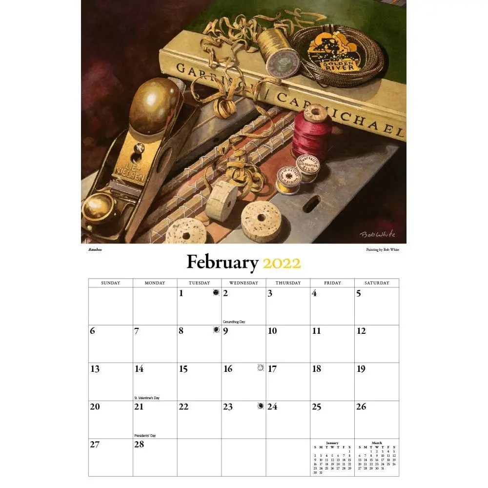Fly Fishing Art Of 2022 Wall Calendar - Calendars.com
