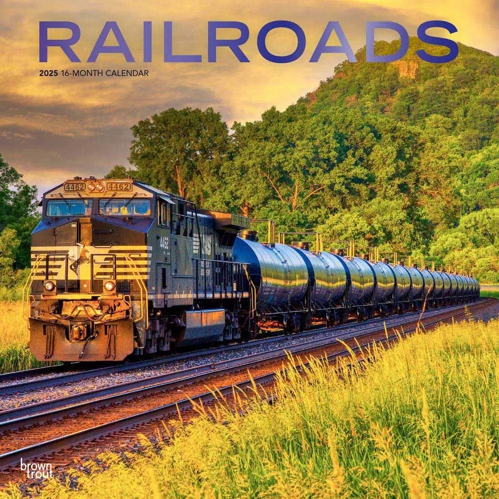 Railroads 2025 Wall Calendar