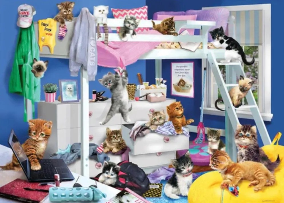 Kitten Slumber Party 1000 Piece Puzzle