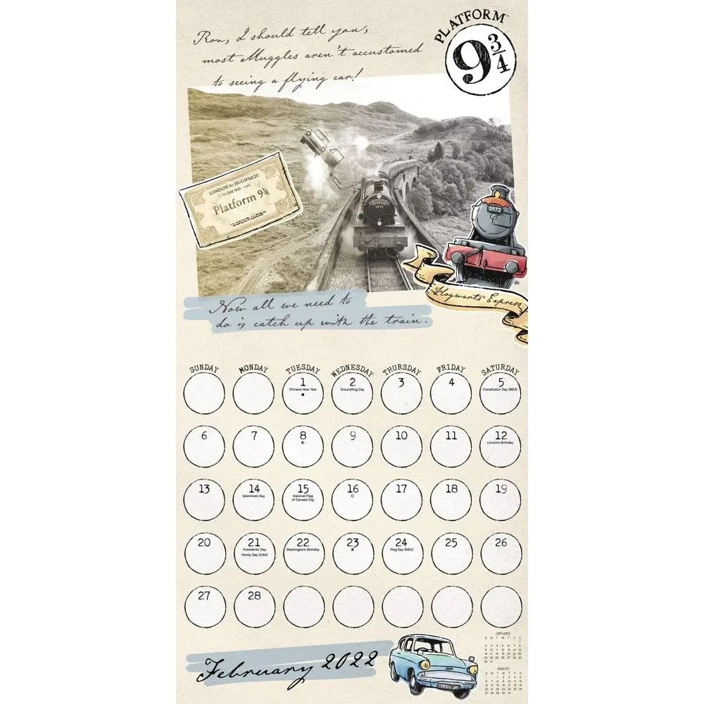 Harry Potter Collectors Edition 2022 Wall Calendar - Calendars.com