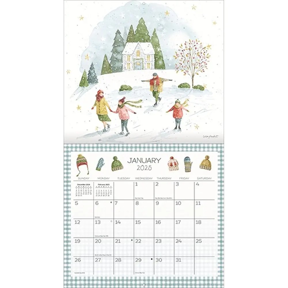 Blissful Moments by Lisa Audit 2025 Wall Calendar