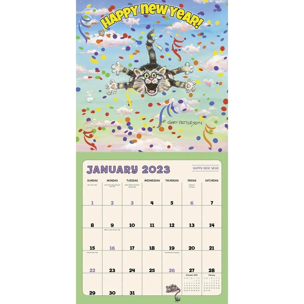 Gary Pattersons Cats 2023 Wall Calendar