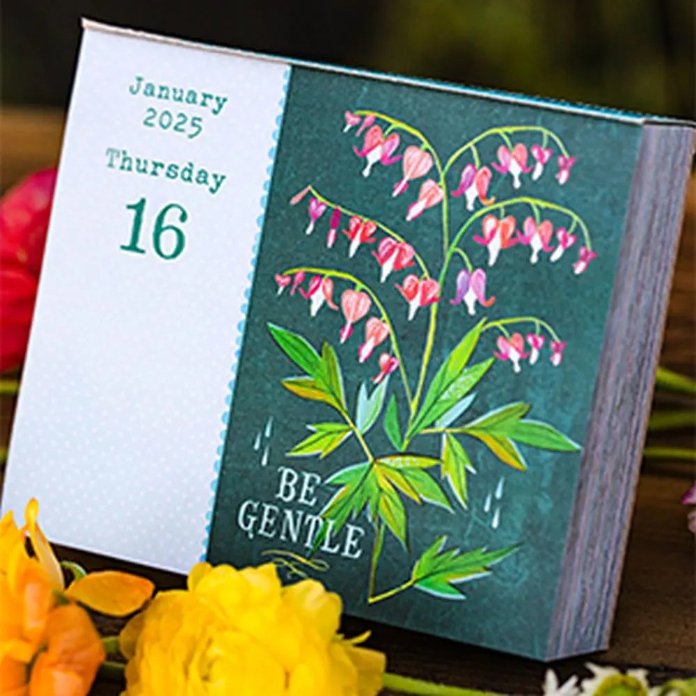 Katie Daisy Just Bloom 2025 Desk Calendar