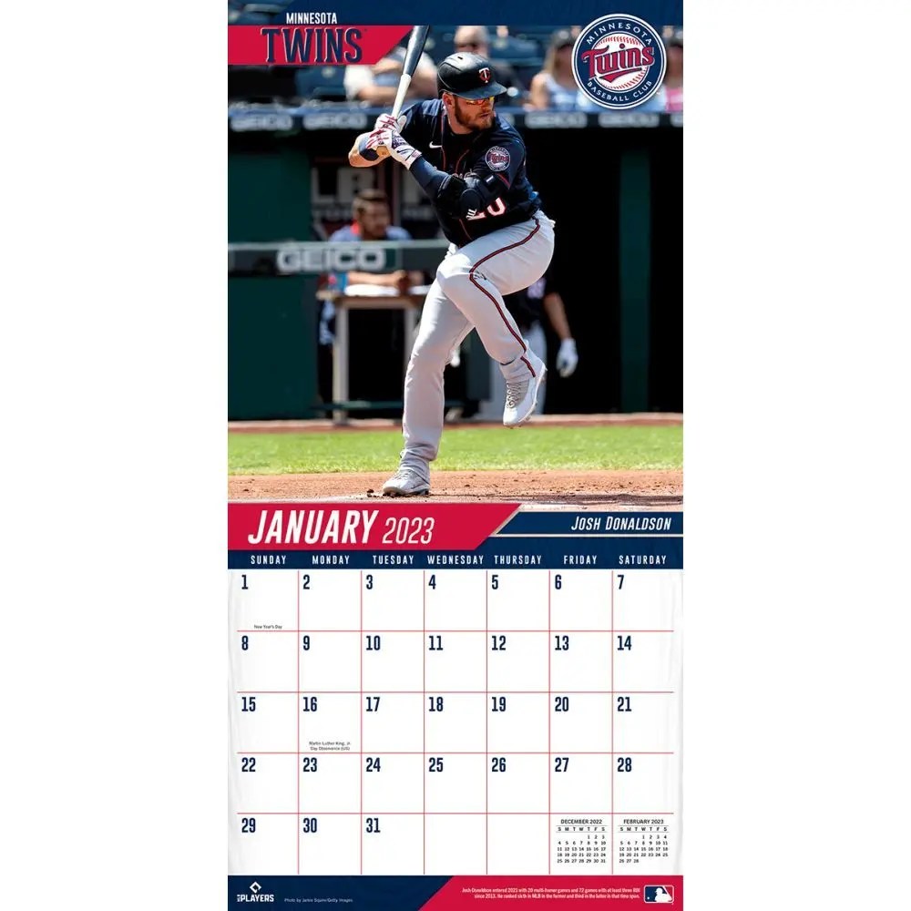 MLB Minnesota Twins 2023 Wall Calendar