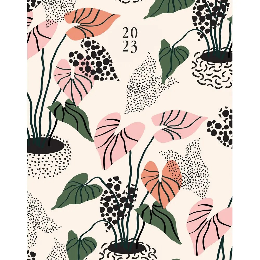 Plants Trilingual 2023 Monthly Planner by Willow Creek Press