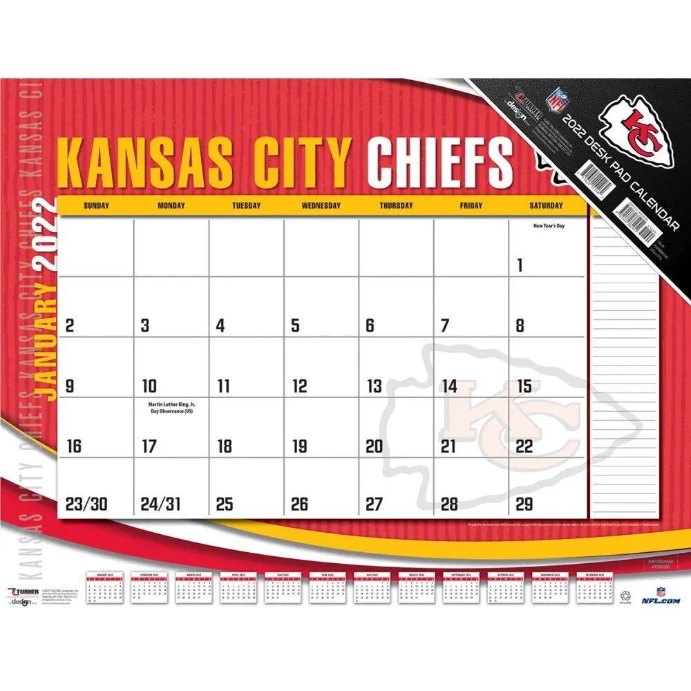 2023 chiefs schedule NFL Kansas City Chiefs 2022 Desk Pad