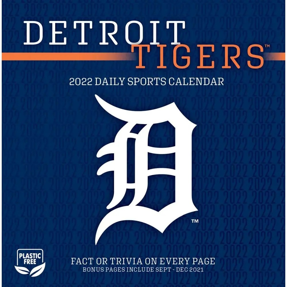 MLB Detroit Tigers 2022 Desk Calendar