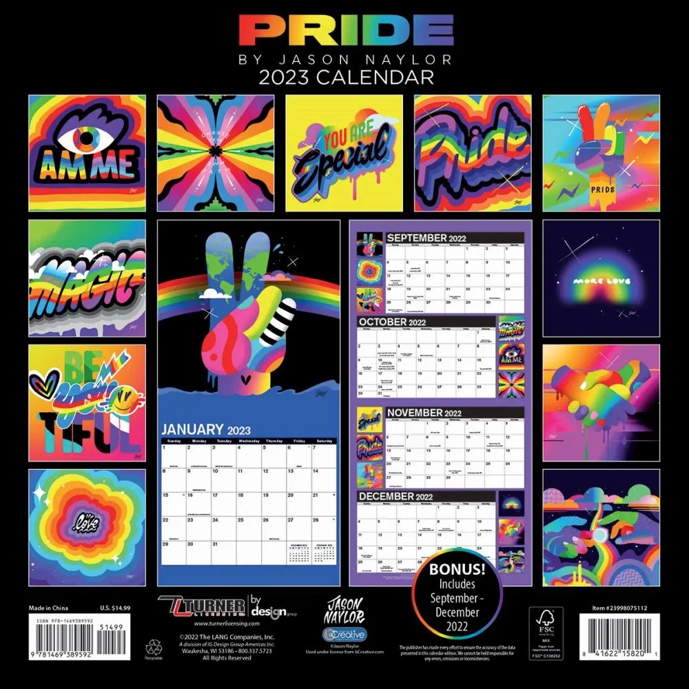 Pride 12X12 2023 Wall Calendar