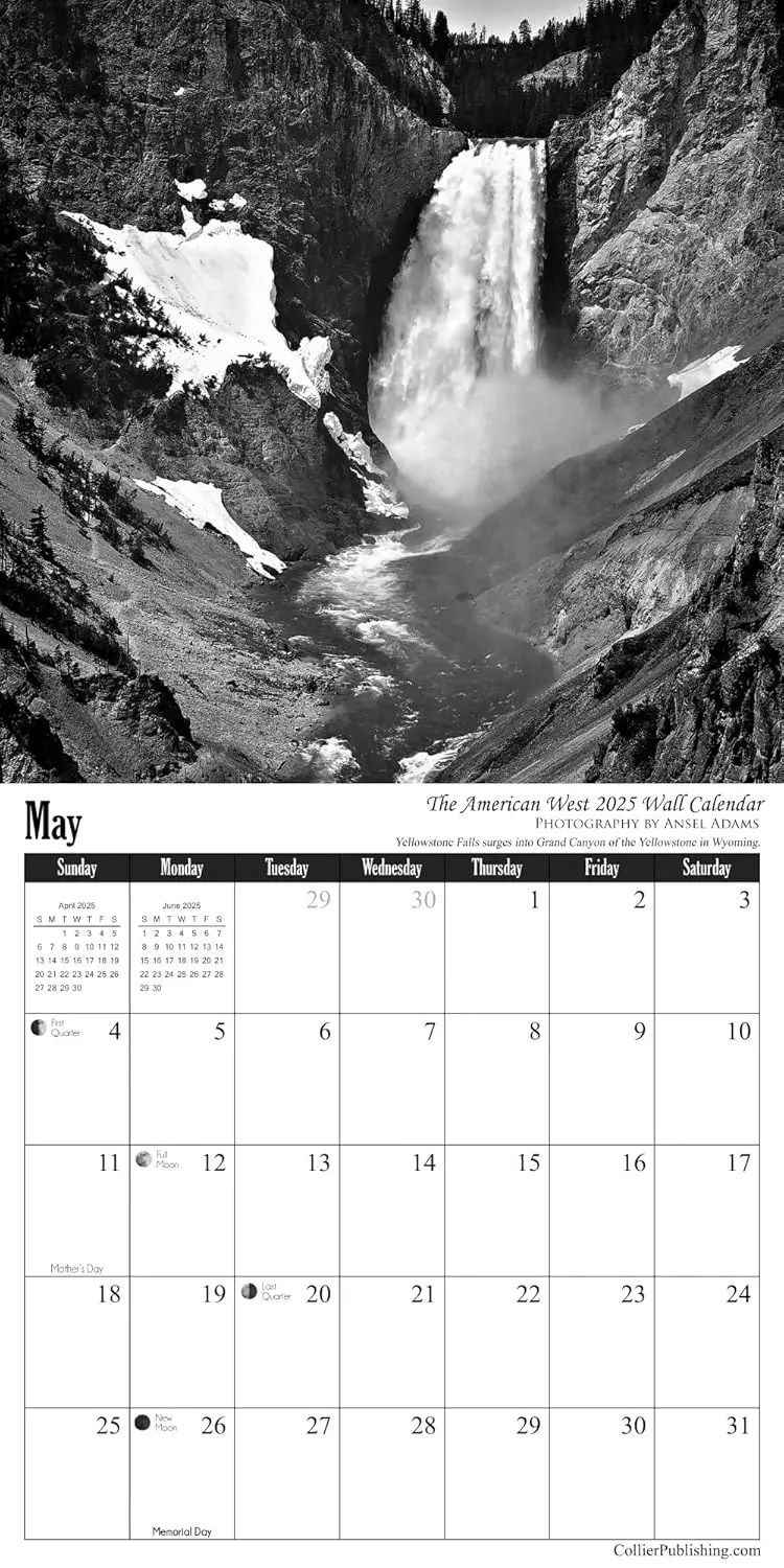 Ansel Adams 2025 Wall Calendar