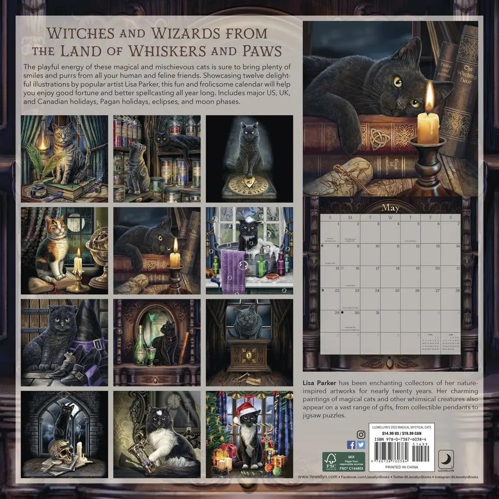 Llewellyn Calendar 2022 Llewellyn's 2022 Witches' Calendar: Llewellyn, Blair, Blake Octavian, Blake, Deborah, Zakroff, Laura Tempest, Barrette, Elizabeth, Rajchel, Diana, Mankey, Jason, Tipton, Melissa, Grant, Ember, Digitalis, Raven, Mooney, Thorn, Freuler, Kate, Henderson ...