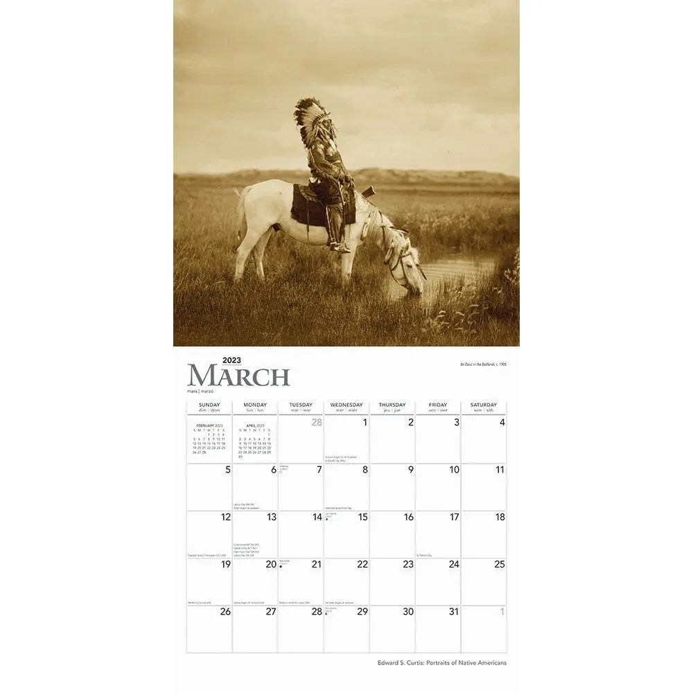 Native American 2023 Wall Calendar