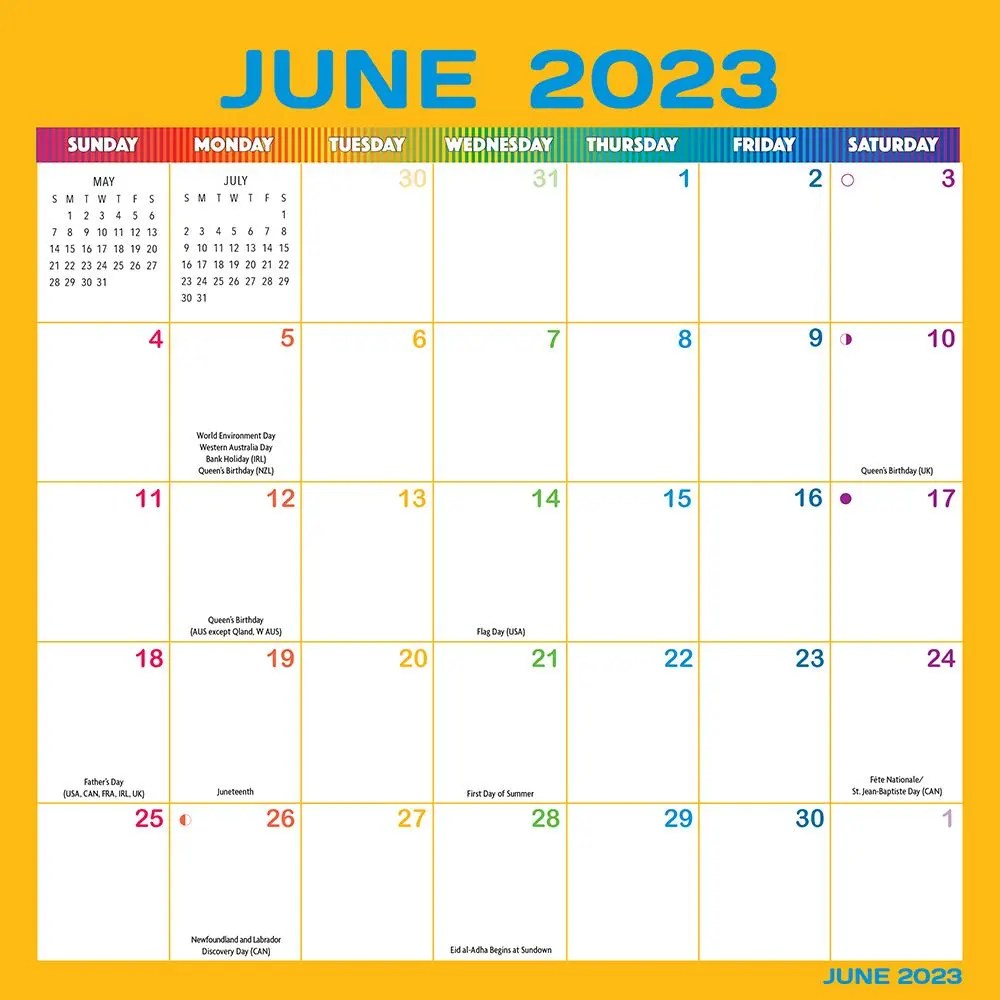 Rainbow Magic Grip 2023 Wall Calendar