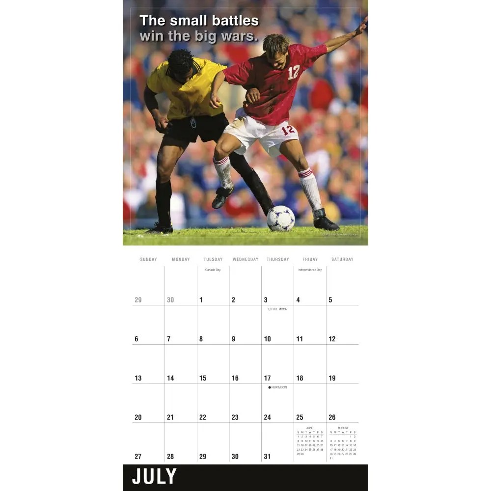 Soccer 2025 Wall Calendar