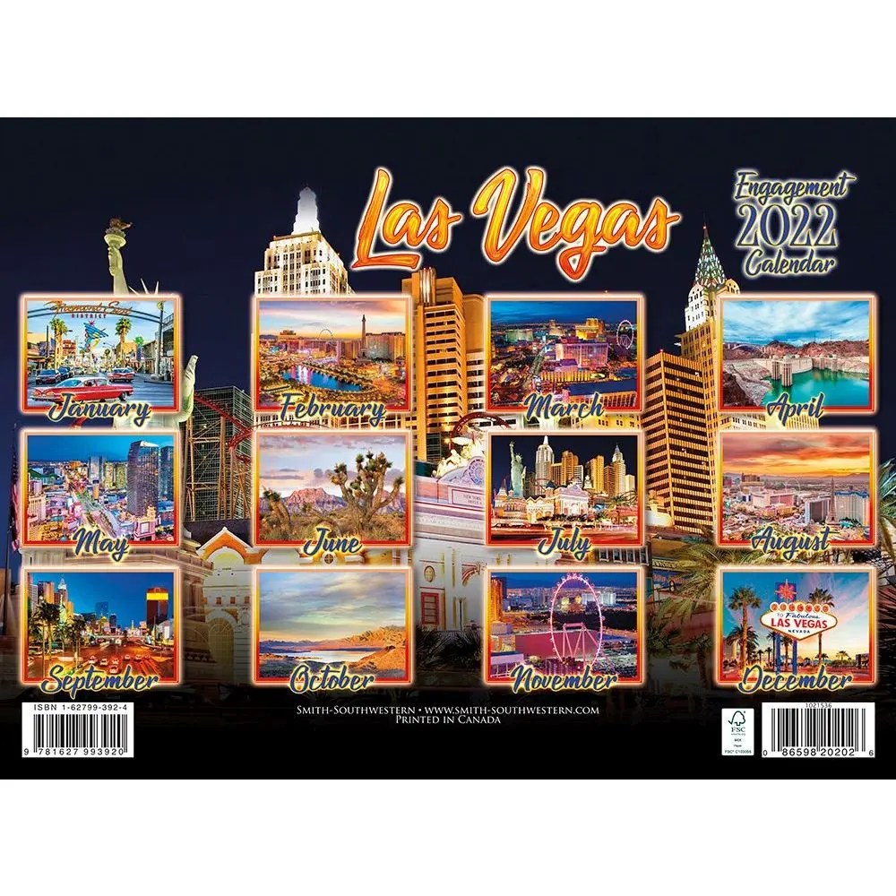 Las Vegas 2022 Wall Calendar