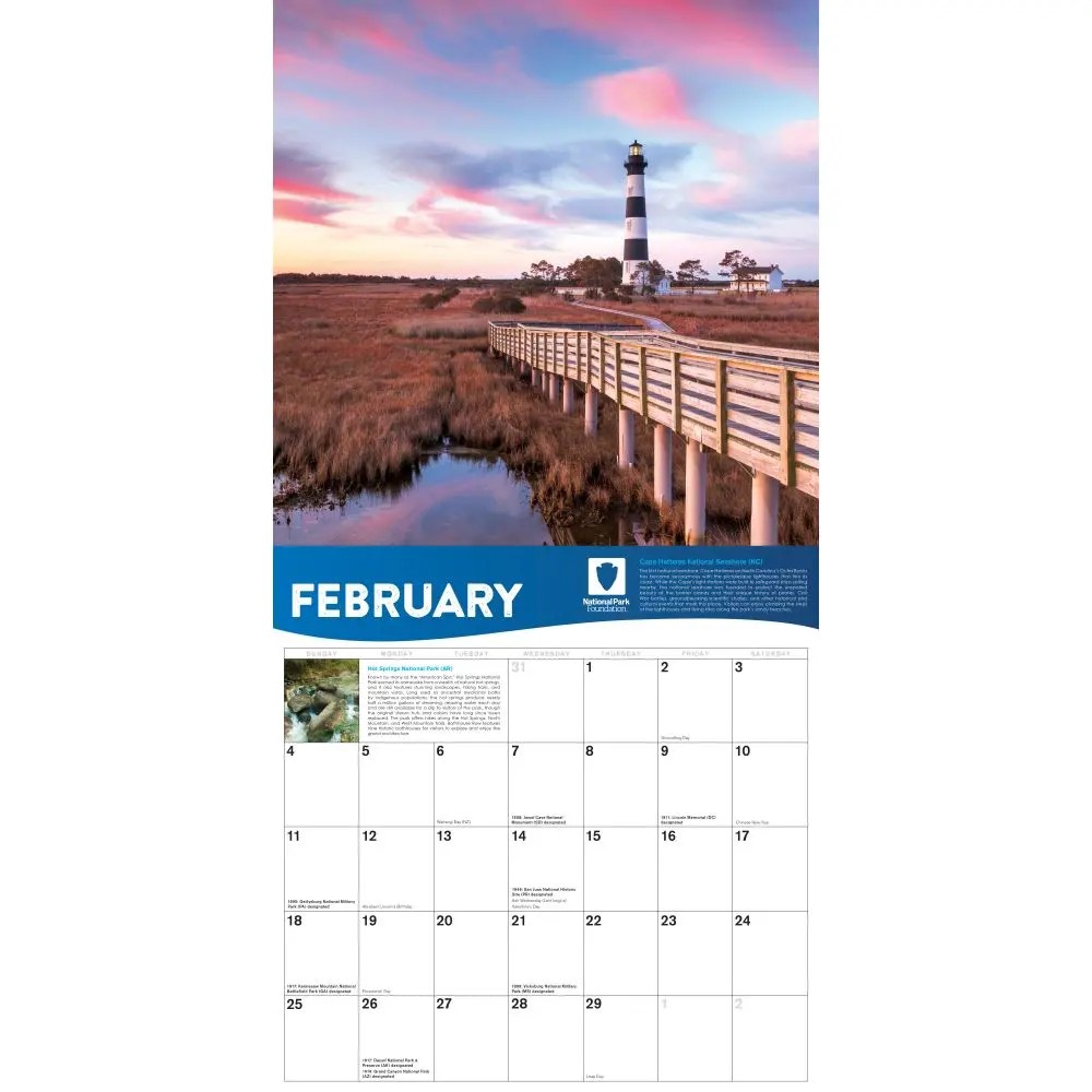 National Park Foundation 2024 Wall Calendar