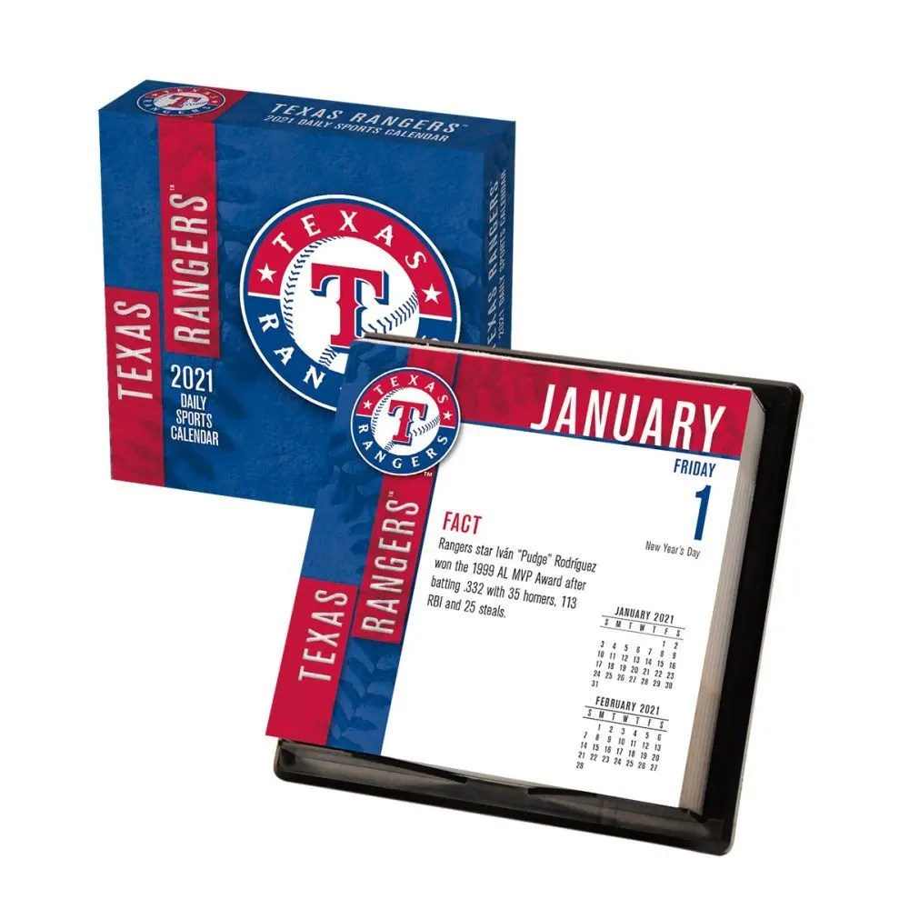 Texas Rangers Desk Calendar