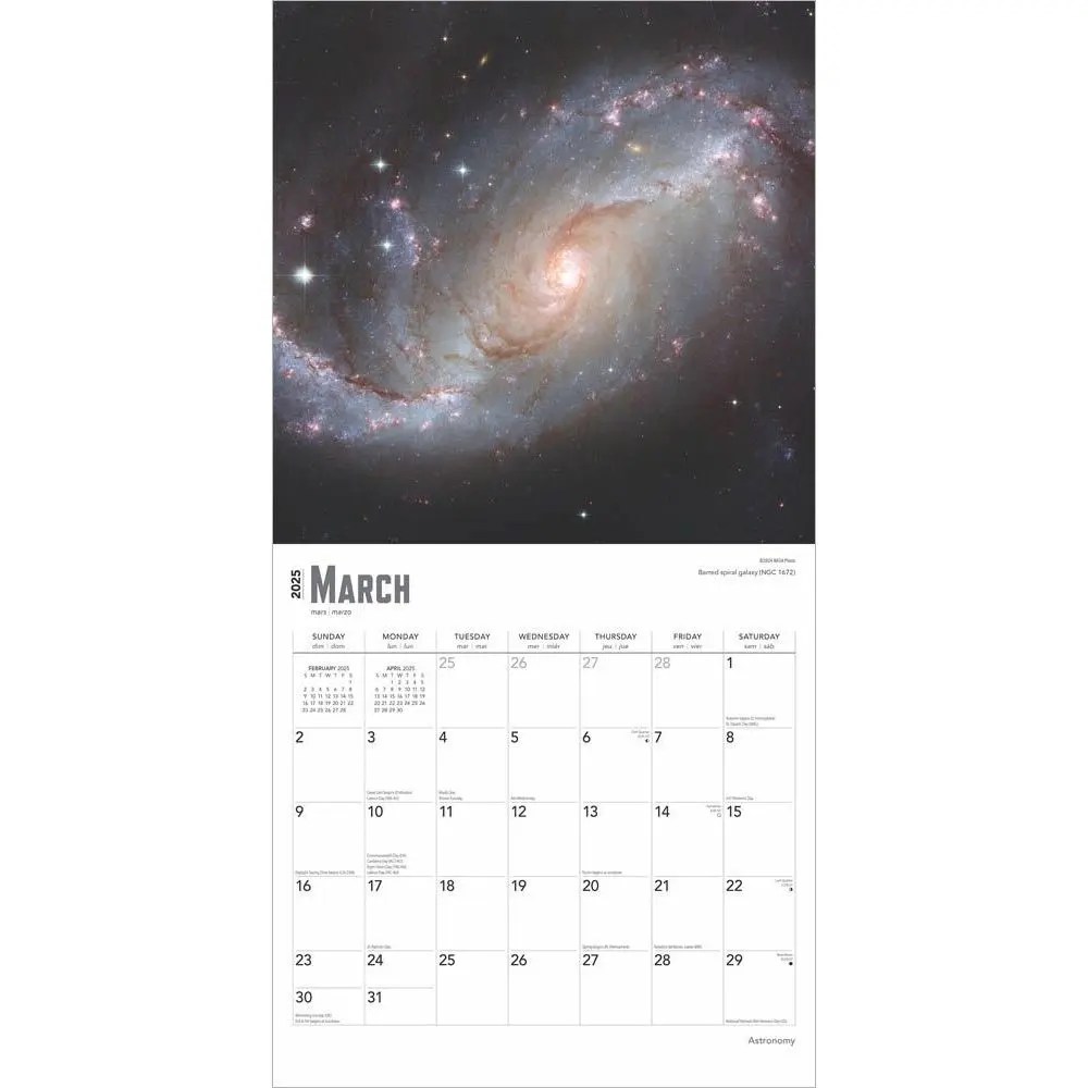 Astronomy 2025 Wall Calendar