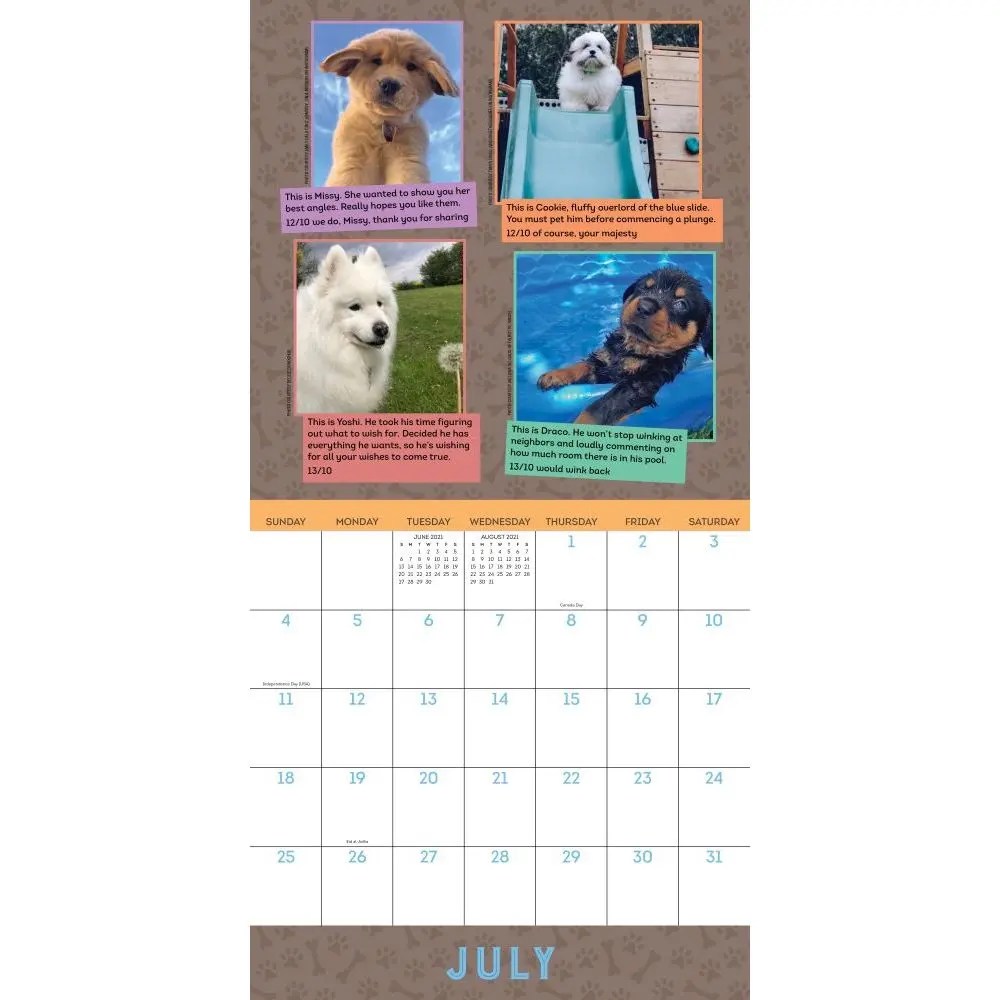 We Rate Dogs Wall Calendar