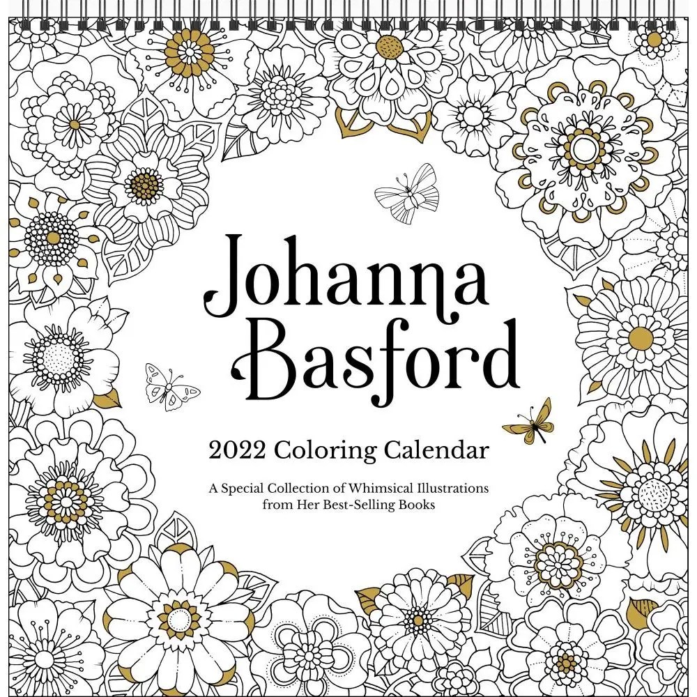 Johanna Basford 2022 Coloring Wall Calendar