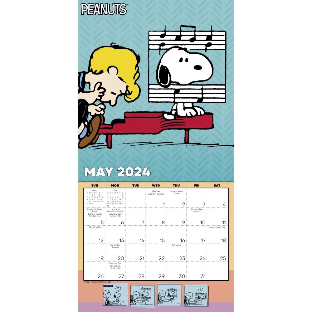 Peanuts 2024 Mini Wall Calendar Peanuts 2024 Mini Wall Calendar