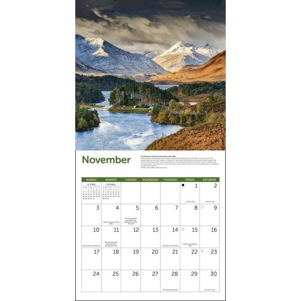 Scotland 2024 Wall Calendar