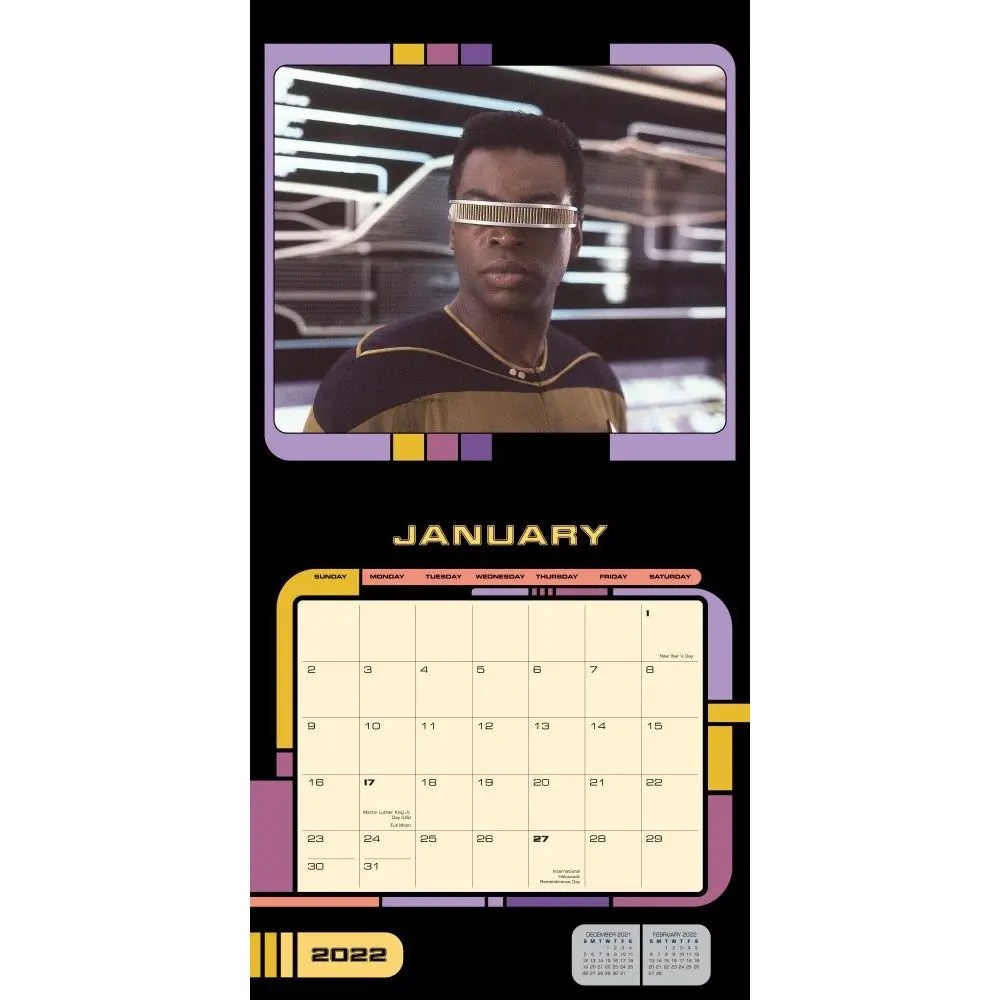 Star Trek The Next Generation 2022 Wall Calendar