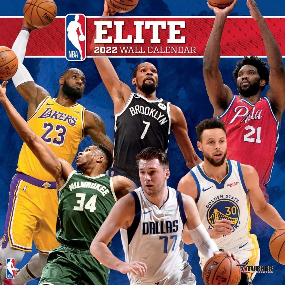 NBA Elite 2022 Wall Calendar