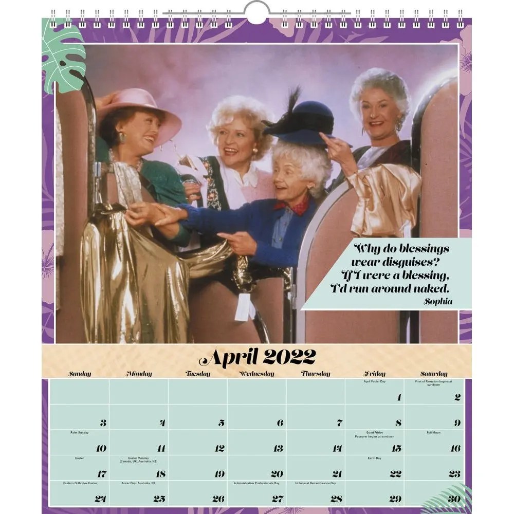 Golden Girls Special Edition 2022 Poster Wall Calendar