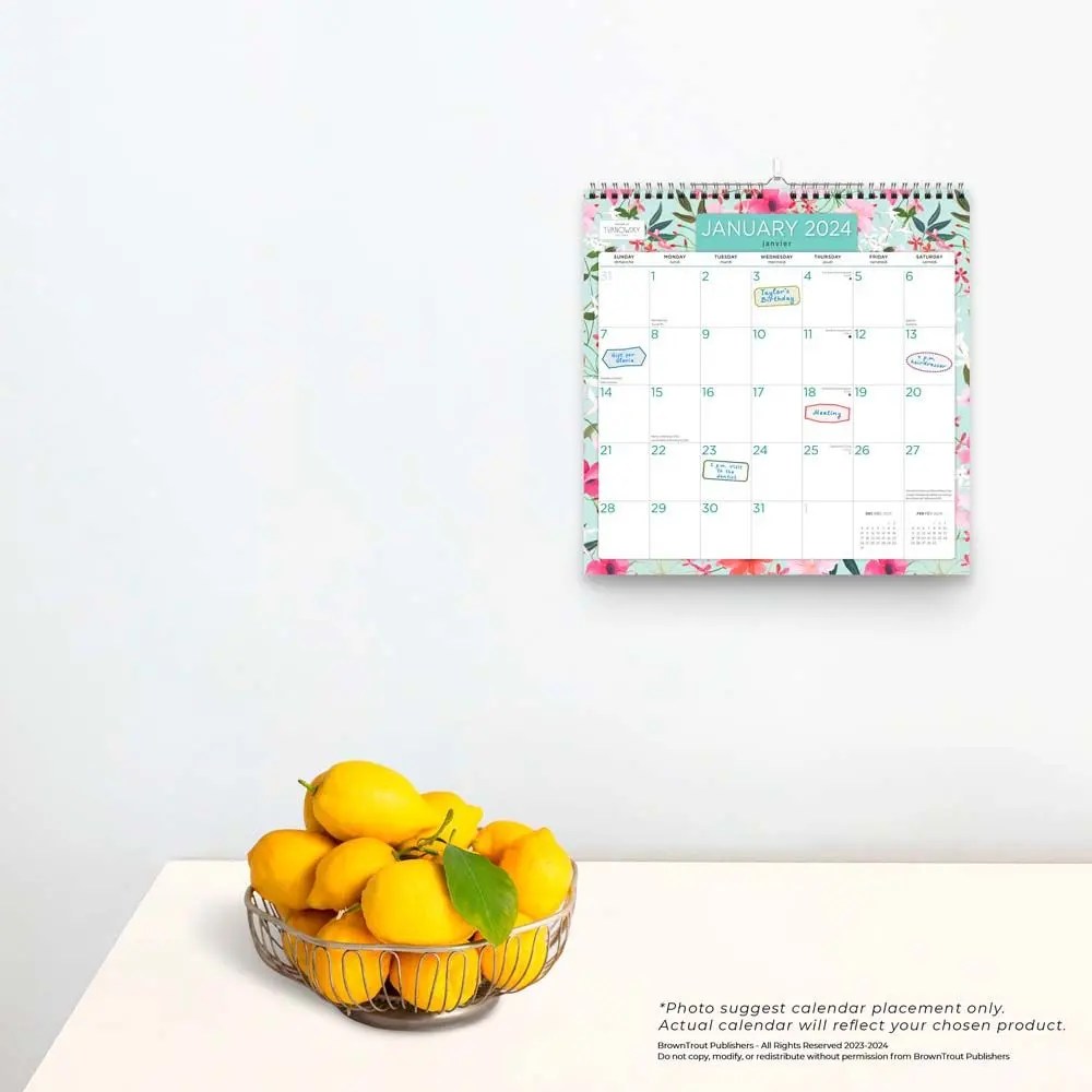 Turnowsky House English French 2024 Wall Calendar