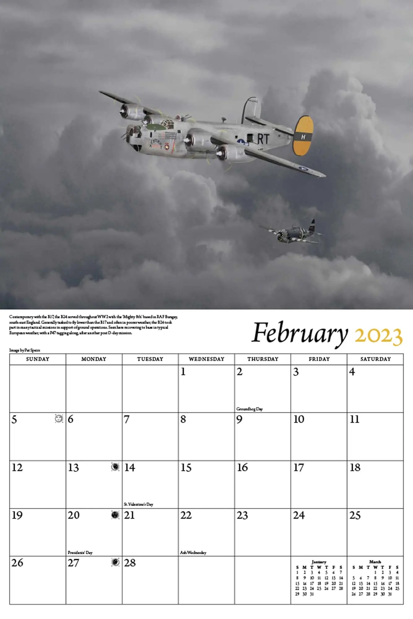 Warbirds of WWII 2023 Calendar