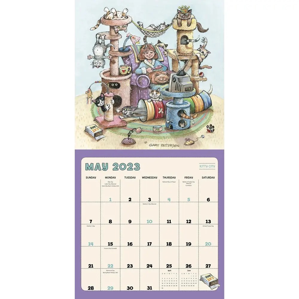 Gary Pattersons Cats 2023 Wall Calendar