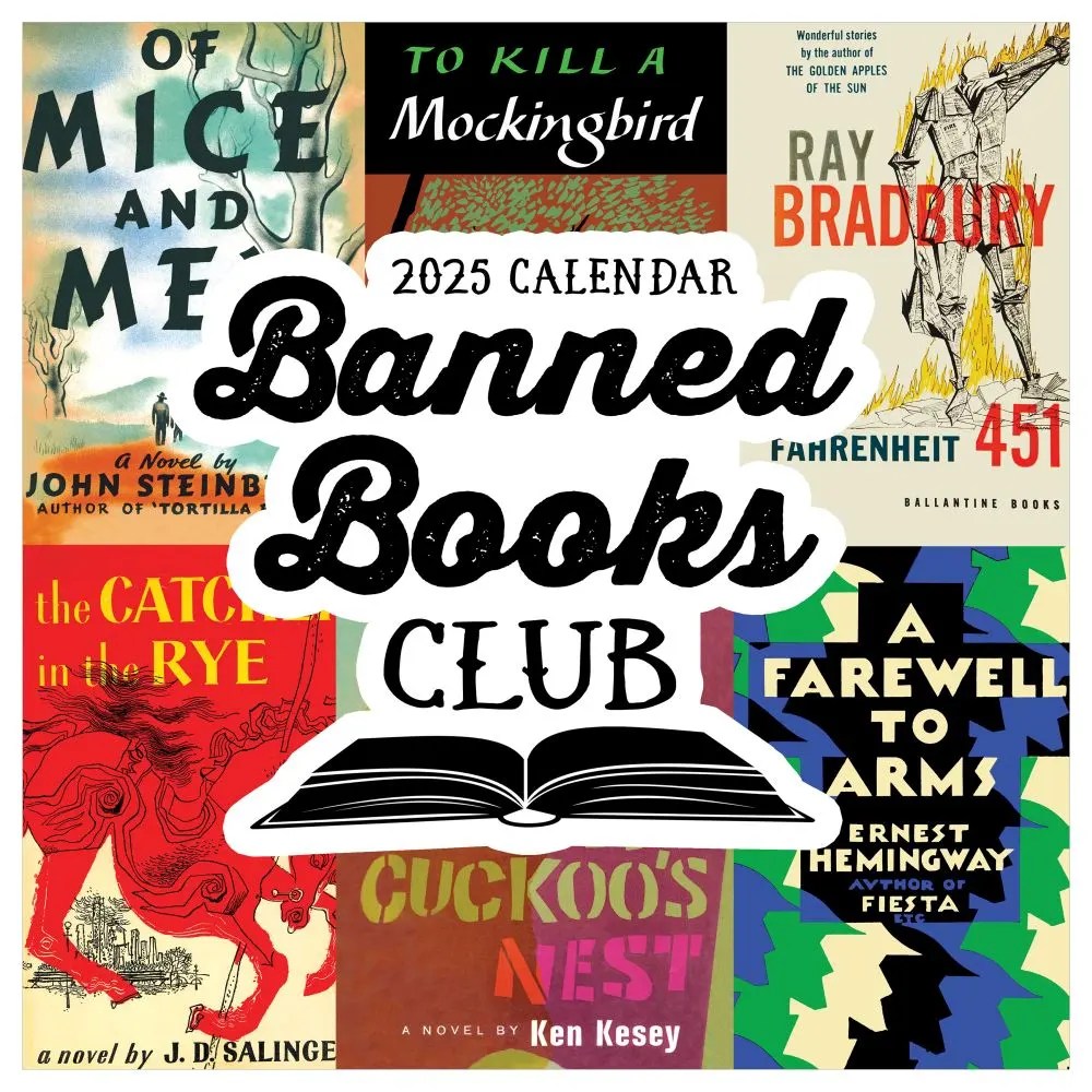Prison Banned Books Week 2025 Usa Banned Book Club 2025 Wall Calendar