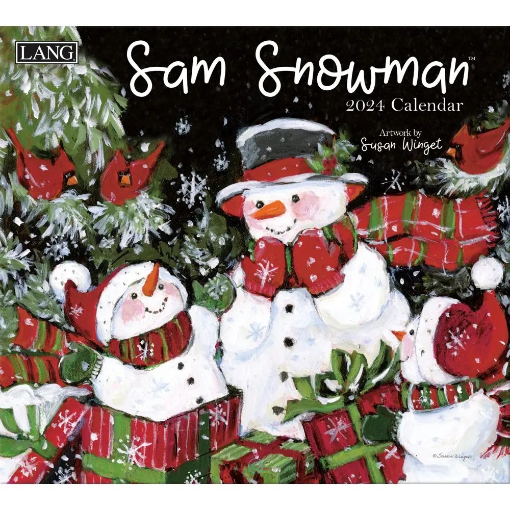 Sam Snowman 2024 Wall Calendar