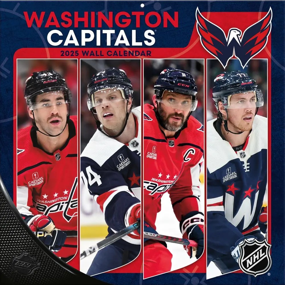 NHL Washington Capitals 2025 Wall Calendar