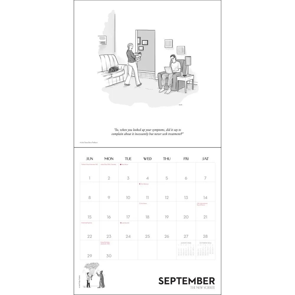 New Yorker Wall Calendar 2024