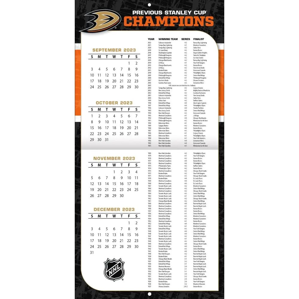 Anaheim Ducks 2024 Wall Calendar - Calendars.com