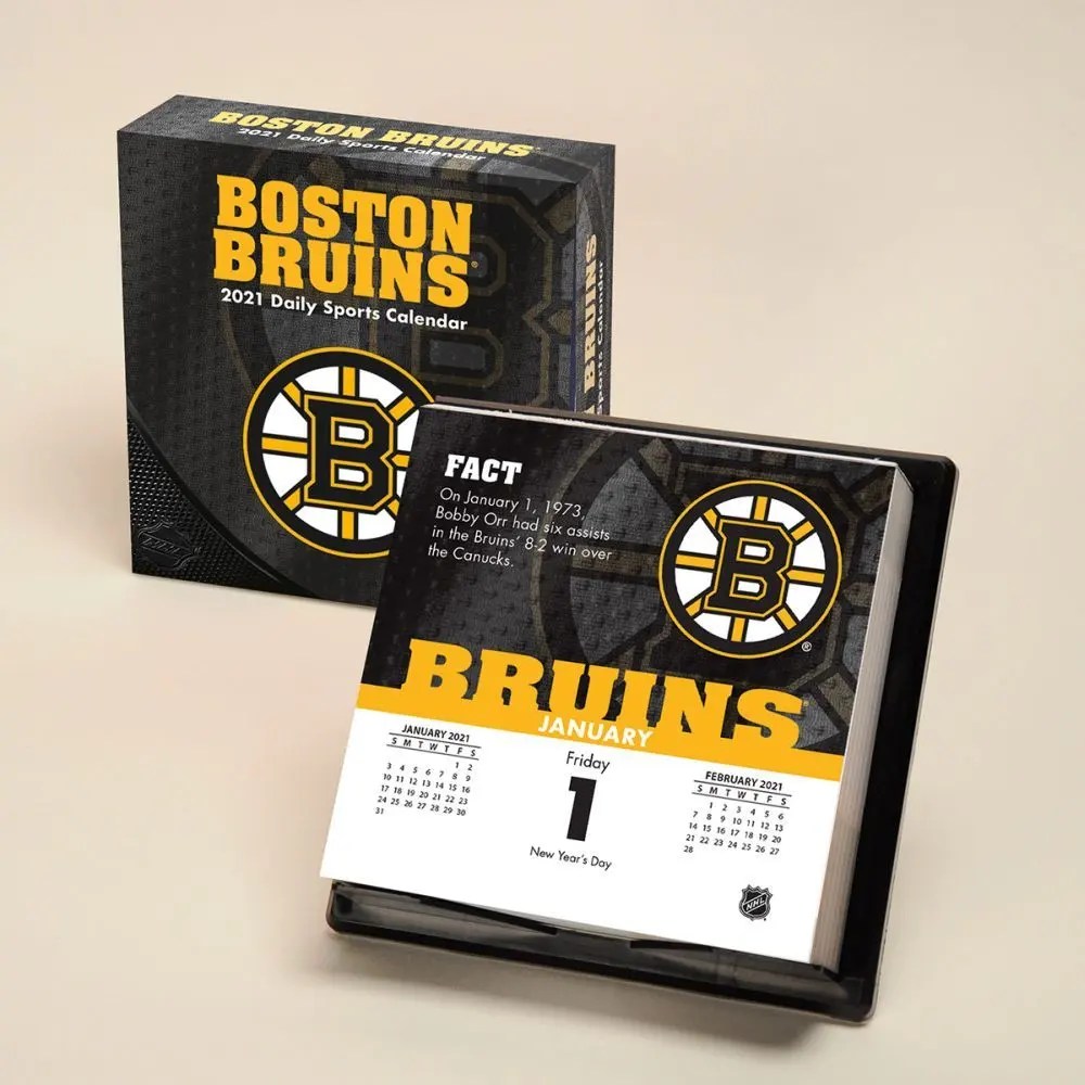 Boston Bruins Desk Calendar