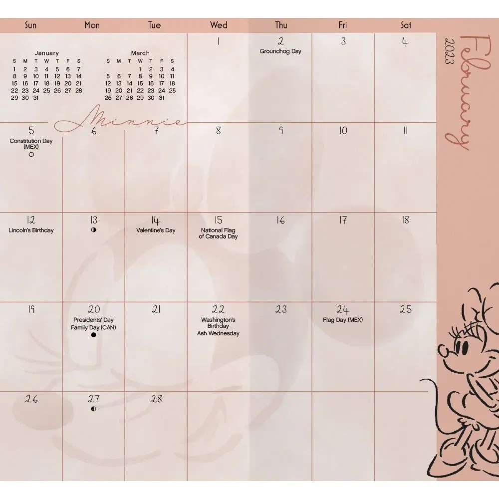 Minnie Mouse 2023 Pocket Planner