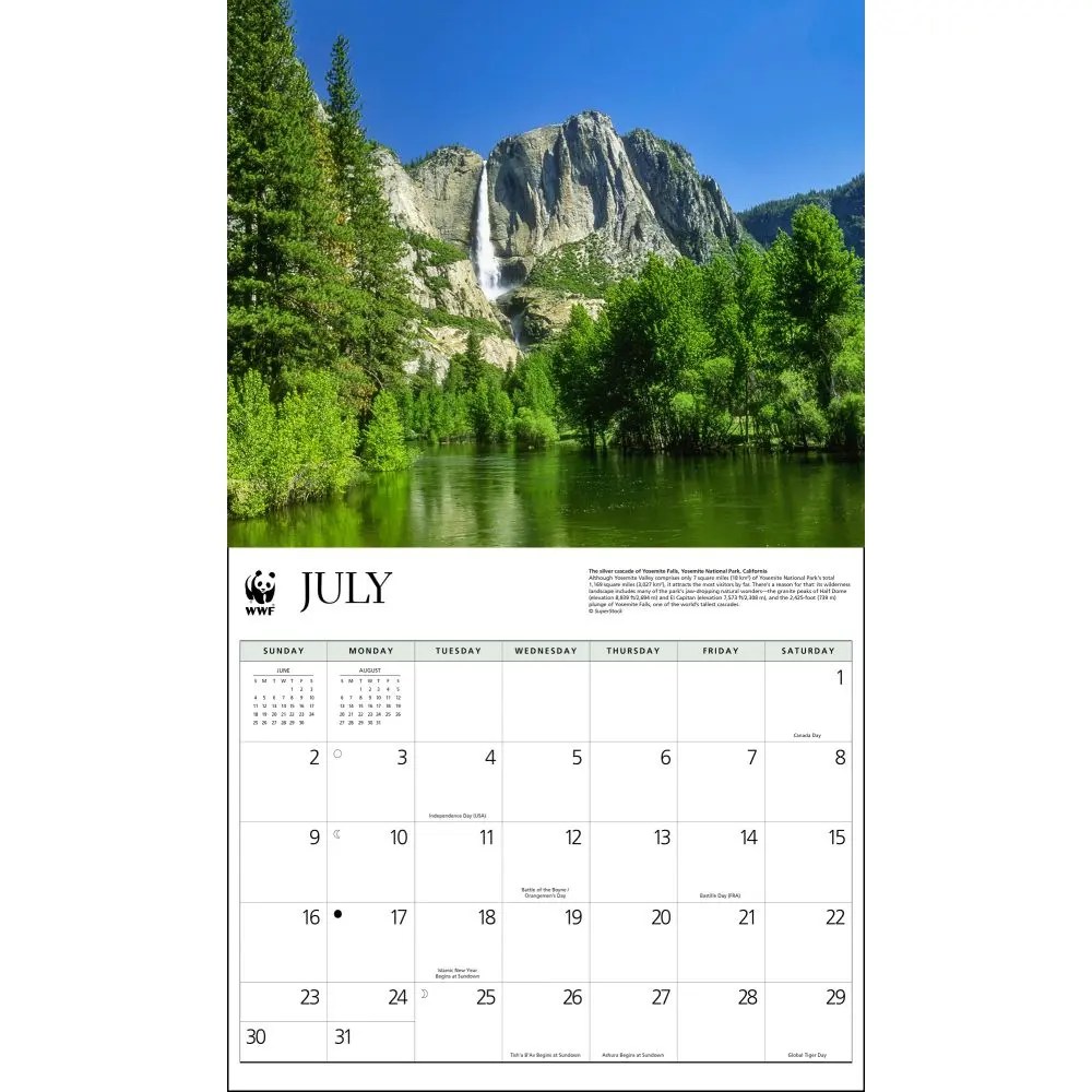 National Parks WWF 2023 Wall Calendar