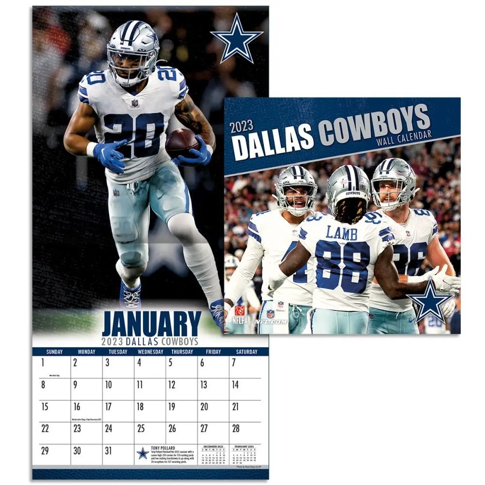 sports calendar 2023 Turner Sports, NFL Dallas Cowboys 2023 Mini Wall Calendar eBay