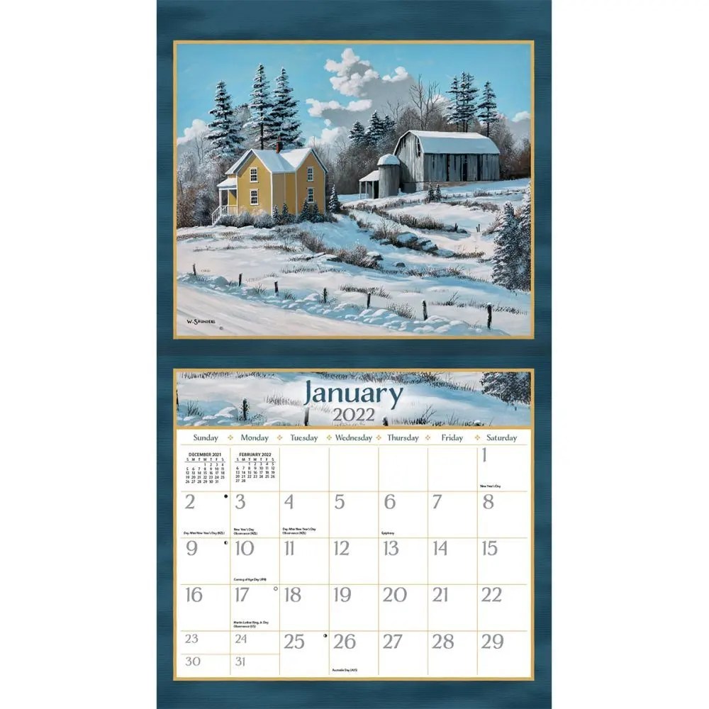 Road Home 2022 Wall Calendar - Calendars.com