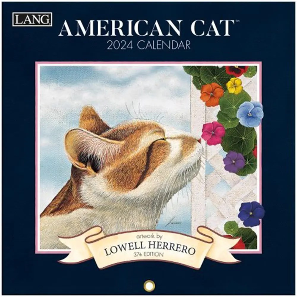 Lang American Cat Calendar 2024